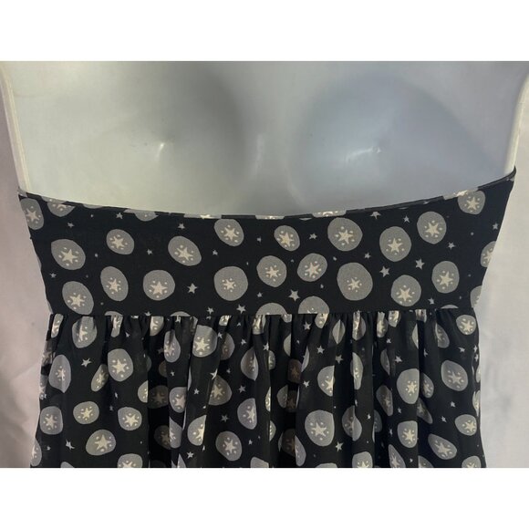 Anthropologie Corey Lynn Calter Black Polka Dot Mini Dress Strapless - Picture 9 of 10